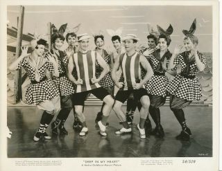 Gene Kelly & Starlets Vintage 1954 Deep In My Heart Mgm Musical Photo