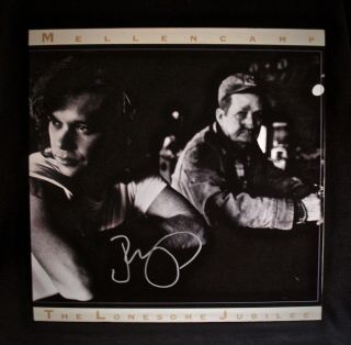 John Cougar Mellencamp Autographed The Lonesome Jubilee Album Farm Aid