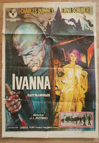 Scream Of The Demon Lover Erna Schurer Orig Spanish Poster 1971 Italian Horror