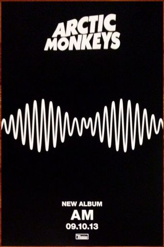 Arctic Monkeys Am Ltd Ed Discontinued Rare Poster,  Alt Rock Poster