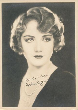 Leila Hyams Vintage 1920s Silent Starlet Dbw Portrait Photo