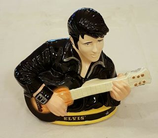 Elvis Presley Playing Guitar - Ceramic Bust - Westland Giftware - Cookie Jar Unusual