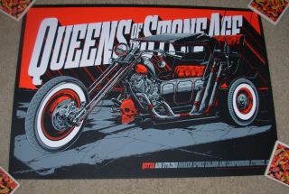 Queens Of The Stone Age Concert Gig Tour Poster 8 - 5 - 13 Sturgis 2013 Ken Taylor