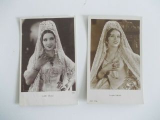 Lupe Velez 2 Vintage Postcards