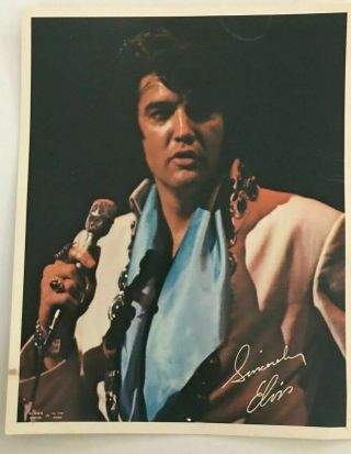 Elvis Presley 3 8x10 Photos Signed Promotional