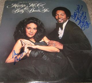 Marilyn Mccoo & Billy Davis Jr.  Signed I Hope We Get To Love In Time Lp 5th Dime
