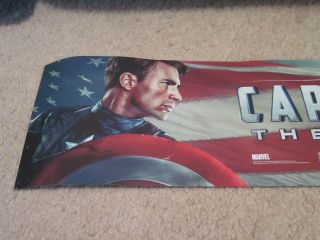 CAPTAIN AMERICA: THE FIRST AVENGER 5x25 [LARGE] MOVIE THEATER POSTER [MYLAR] 2