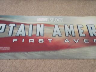 CAPTAIN AMERICA: THE FIRST AVENGER 5x25 [LARGE] MOVIE THEATER POSTER [MYLAR] 5