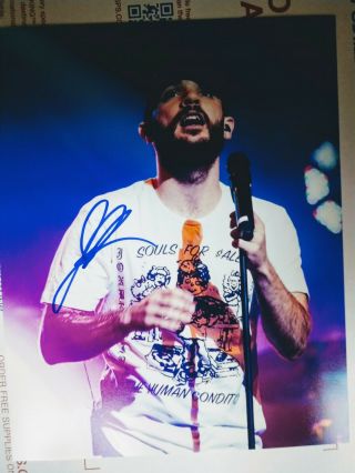 Jon Bellion Hand Signed Auto 8x10 Rare All Time Low Inperson Human