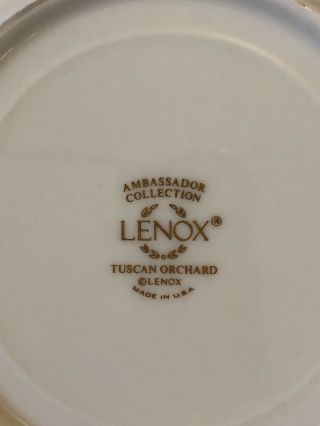 2 - Lenox TUSCAN ORCHARD Rimmed Soup Bowls 8