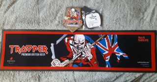 Iron Maiden Trooper Beer Bar Runner,  Plastic 3d Pump Badge,  Clip,  Taster Notes