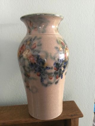 Clouds Folsom Signed California Art Pottery Vase Studio Handmade Abstract Floral