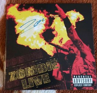 Rob Zombie Signed Autographed Cd Live Booklet Only Devils Rejects 3 From Hell