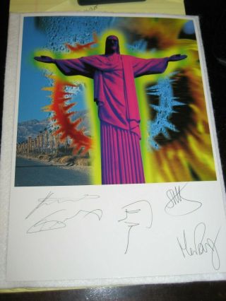 Marillion Signed 8x12 Inch Photo Autograph - Afraid Of The Sunlight Promo