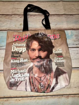 Rolling Stones Johnny Depp Tote Bag Michael Jackson On Trial 2005 Promo