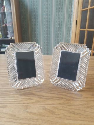 Waterford Crystal Picture Frames 3 X 2 But Measures Overall 4 " X 5 "