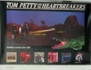 Tom Petty - Southern Accent Promo Tour Poster [1985] - Nm