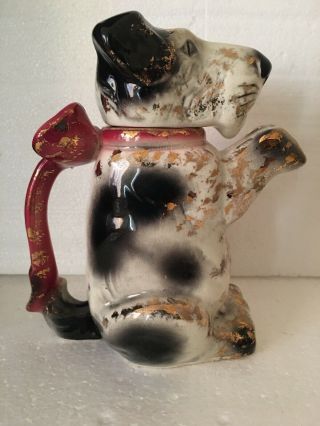 VINTAGE E&R ERPHILA Fox Terrier Dog Figural Tea Pot Ceramic Pitcher Germany 4