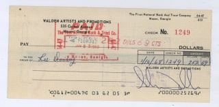 In A Coal Mine Lee Dorsey Autograph Signed Check The Meters C13