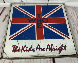 The Who The Kids Are Alright Mirror Wall Decor 70’s Rare