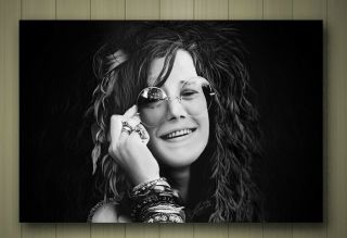 Janis Joplin Framed Canvas Poster Size A1 A2 A3 Or A4 Print Big Brother 60 