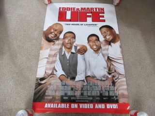 Vintage 90s Life Promo Video Movie Poster Eddie Murphy Martin Lawrence 1999