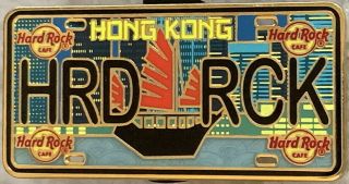 Hard Rock Cafe Hong Kong 2017 License Plate Series Pin 2nd " Hrd Rck " Hrc 96150