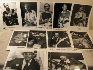Blues Musician 8 X 11 Glossy Photographs - 29 Total - Buddy Guy,  John Lee Hooker Etc