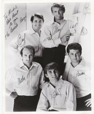 Vintage Beach Boys Fan Club Memorabilia C1965 Signed 8x10,  Contest News,  More