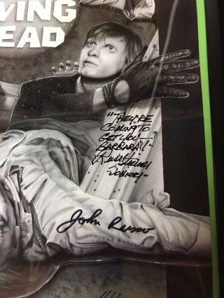 NIGHT OF THE LIVING DEAD - 1968 - Signed X3,  Mini Poster,  Schon,  Streiner,  Russo 2
