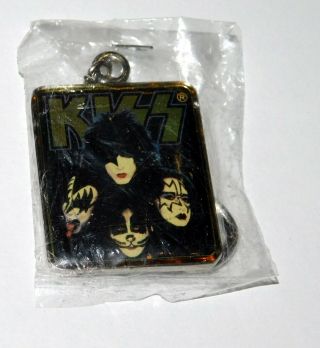 Kiss Band Farewell Faces Thick Metal Keychain 2000 Official
