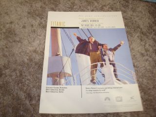 Titanic 1997 Oscar Ad Leonardo Dicaprio,  Danny Nucci,  Best Song With Celine Dion
