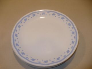 11 Vintage Corelle Corning Morning Blue Floral Border Dinner Plates