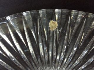 Vintage Bleikristall Large Crystal Bowl/Basket Germany Art Glass Centerpiece 3