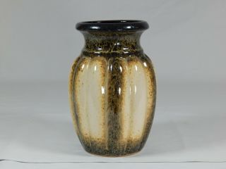 3 VTG West Germany Scheurich Keramik Art Pottery Vases Handled Jug Fat Lava 5