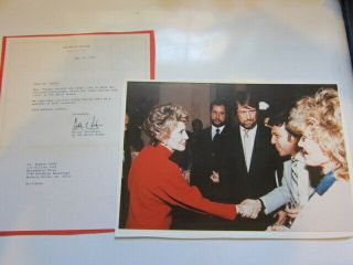 Brian Wilson Eugene Landy Nancy Reagan 8x10 Photo White House 1985 Mounted