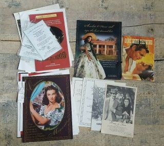 Vintage Gone With The Wind Memorabilia Pamphlets,  Posters,  Clippings,