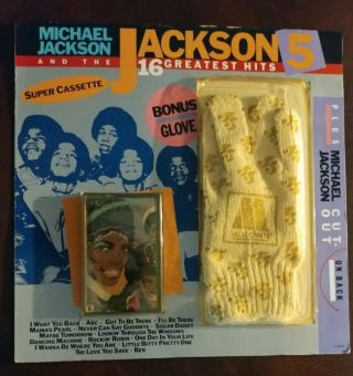 1984 Michael Jackson Motown Signature Glove Bonus Cassette Rare 5