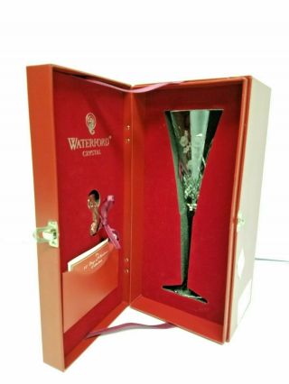 Waterford Crystal 12 Days Of Christmas Champagne Flute 3 French Hens S&h