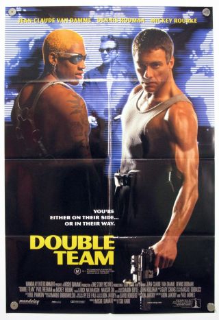 Double Team Jean - Claude Van Damme Rourke Rodman Action Aus One Sheet 1997