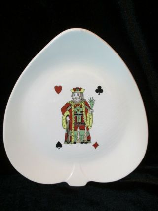 LIMOGES AMERICAN CASINO PLAYING CARDS SHAPE 7 PLATES 9 3/4 