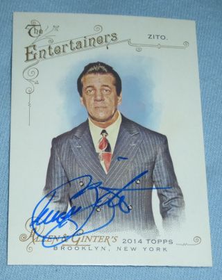 Chuck Zito Signed 2014 Topps Allen & Ginter Card 287 Sons Of Anarchy Oz Auto 
