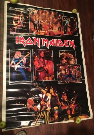 1984 Iron Maiden Huge 57”x40” Poster - Vintage