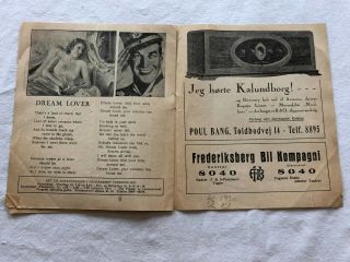 The Love Parade Maurice Chevalier Jeanette MacDonald 1929 Danish Movie Program 5
