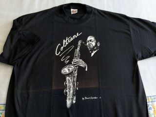 Vintage Jazz T - Shirt - John Coltrane - David Escobar - Xl Black Hard Bop