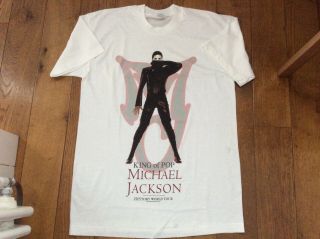 Michael Jackson King Of Pop History World Tour T Shirt 1996