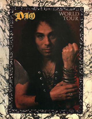 Ronnie James Dio 1985 Sacred Heart World Tour Concert Program Book / Ex 2 Nmt