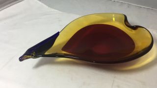 Vintage Murano Glass Bowl From Italy
