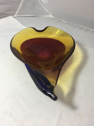 Vintage Murano Glass Bowl From Italy 2