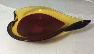 Vintage Murano Glass Bowl From Italy 3